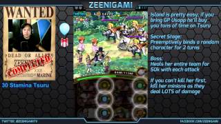 Walkthrough for 30 Stamina Tsuru Island [One Piece Treasure Cruise]
