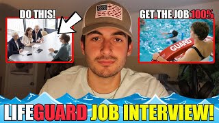 HOW TO SURVIVE A LIFEGUARD JOB INTERVIEW! (*GET THE JOB 100%*)