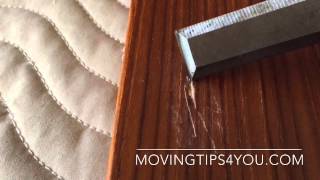 How to repair a scratch in veneer or laminate furniture