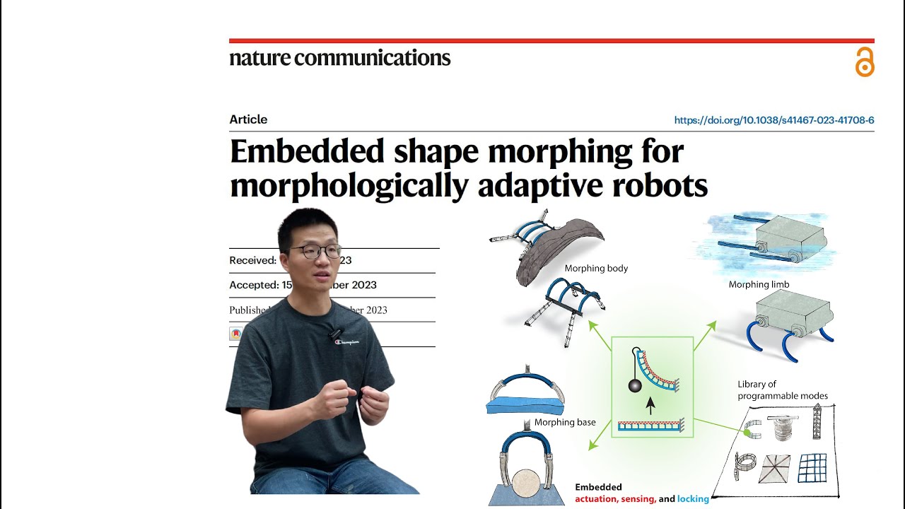 Interview: Embedded shape morphing for morphologically adaptive robots