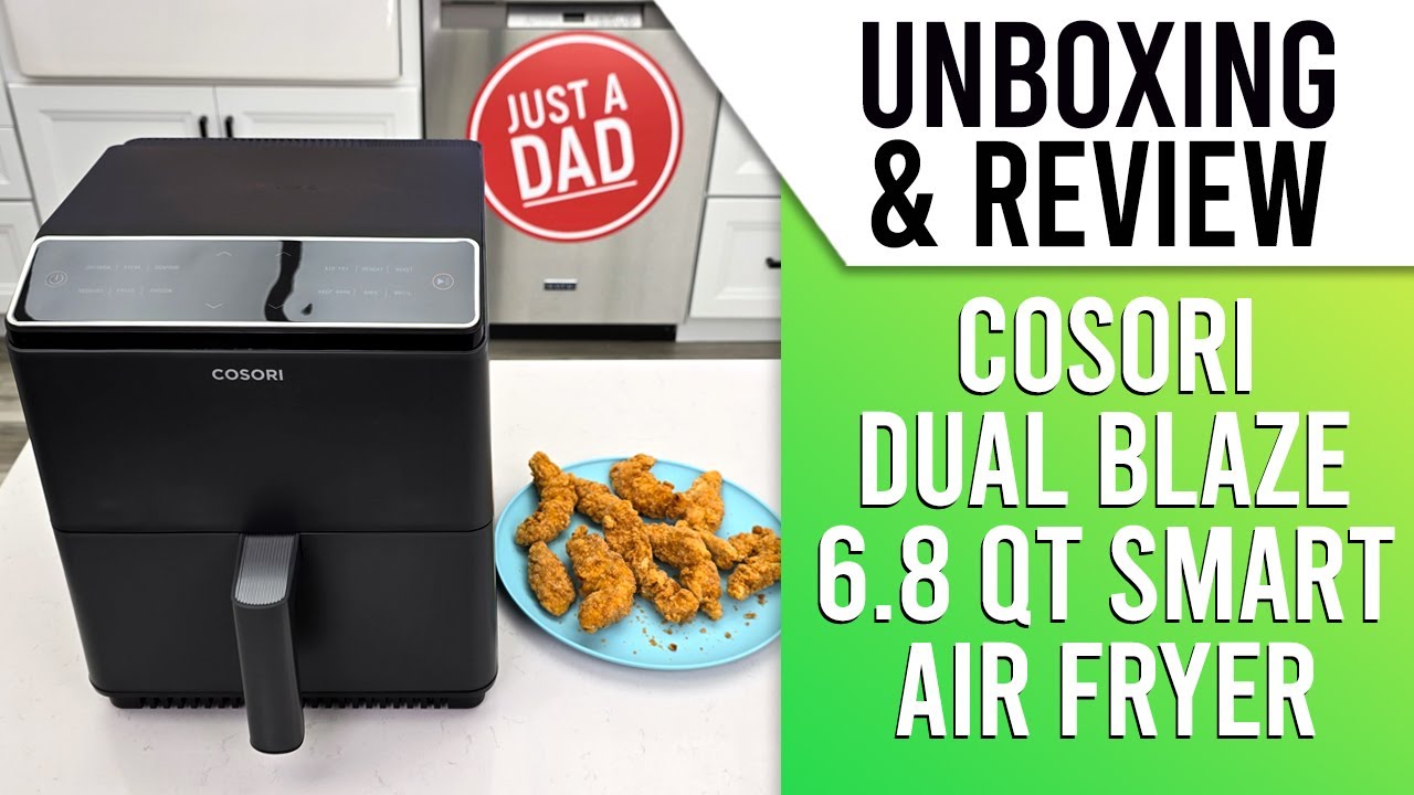 Cosori Dual Blaze 6.8Qt 12-in1 Air Fryer UNBOXING & REVIEW
