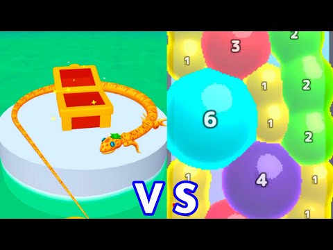 Snake Run Race vs Melty Bubble - ASMR Gameplay (NOOB vs PRO vs HACKER)