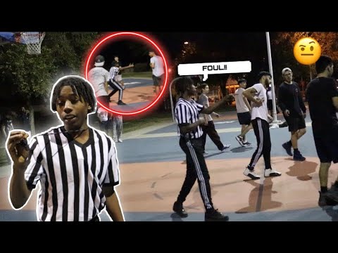 I Became A REFEREE At Random BASKETBALL PARK