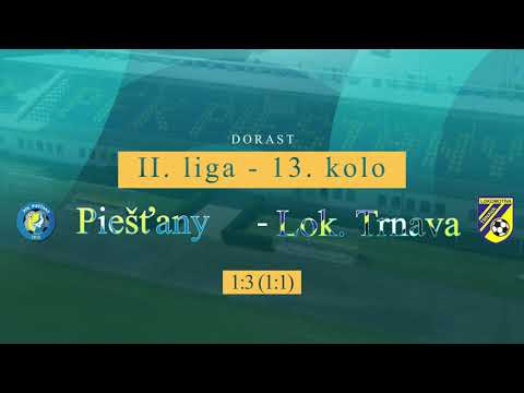 U19 - II. liga - 13. kolo: Piešťany - Lok. Trnava 1:3 (1:1)
