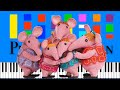 CBeebies Clangers Theme Song Slow Easy Medium Piano Tutorial 4K