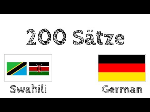 200 Sätze - Swahili - Deutsch