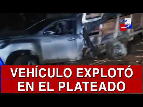 🔴 #ultimahora / Vehículo explotó en El Plateado - 27 de abril de 2026