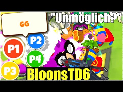 KANN ICH MIT 4 LEUTEN DEN SCHIMPANSENMODUS SCHAFEN? - Bloons TD6 [Deutsch/German]