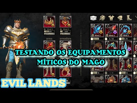 EVIL LANDS - Update - Testing and analyzing the mage's mythic equipment