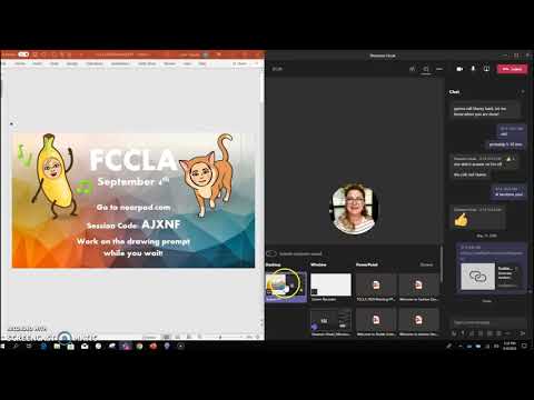 TEAMS - split screen, see chat and presentation
