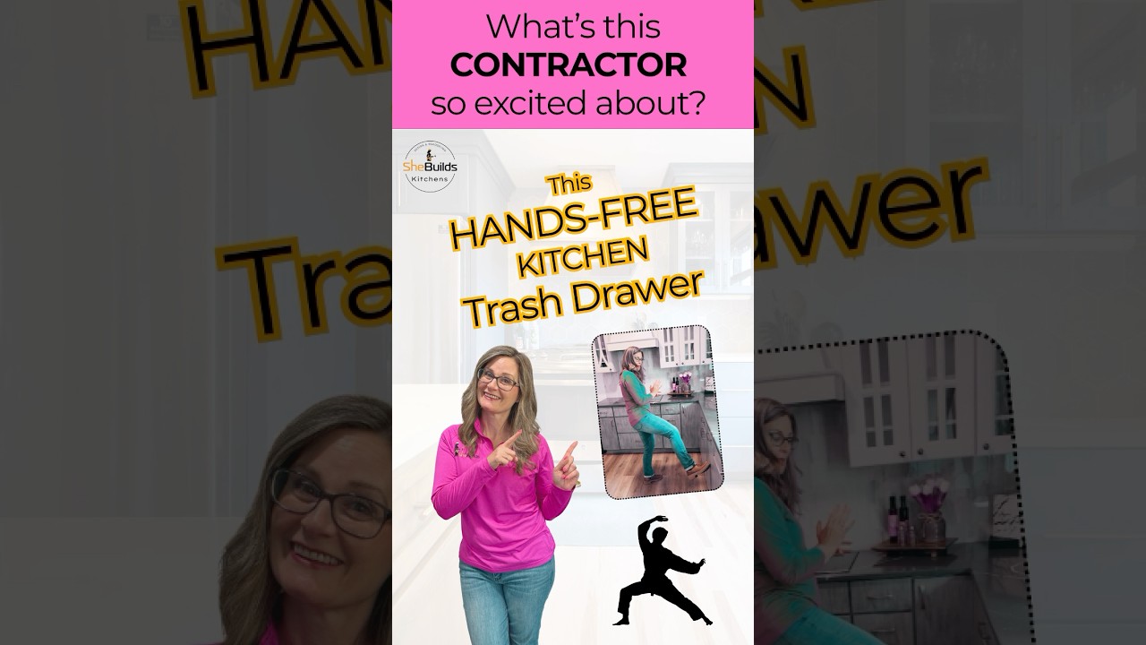 HANDS-FREE garbage drawer! A MUST HAVE feature for KITCHEN renos in 2025