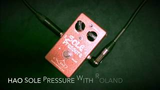 Video thumbnail for HAO Sole Pressure with Roland JC-40 | Sound Check【魔法の箱研究所】 by 魔法の箱研究所 - Stompbox Review Channel -