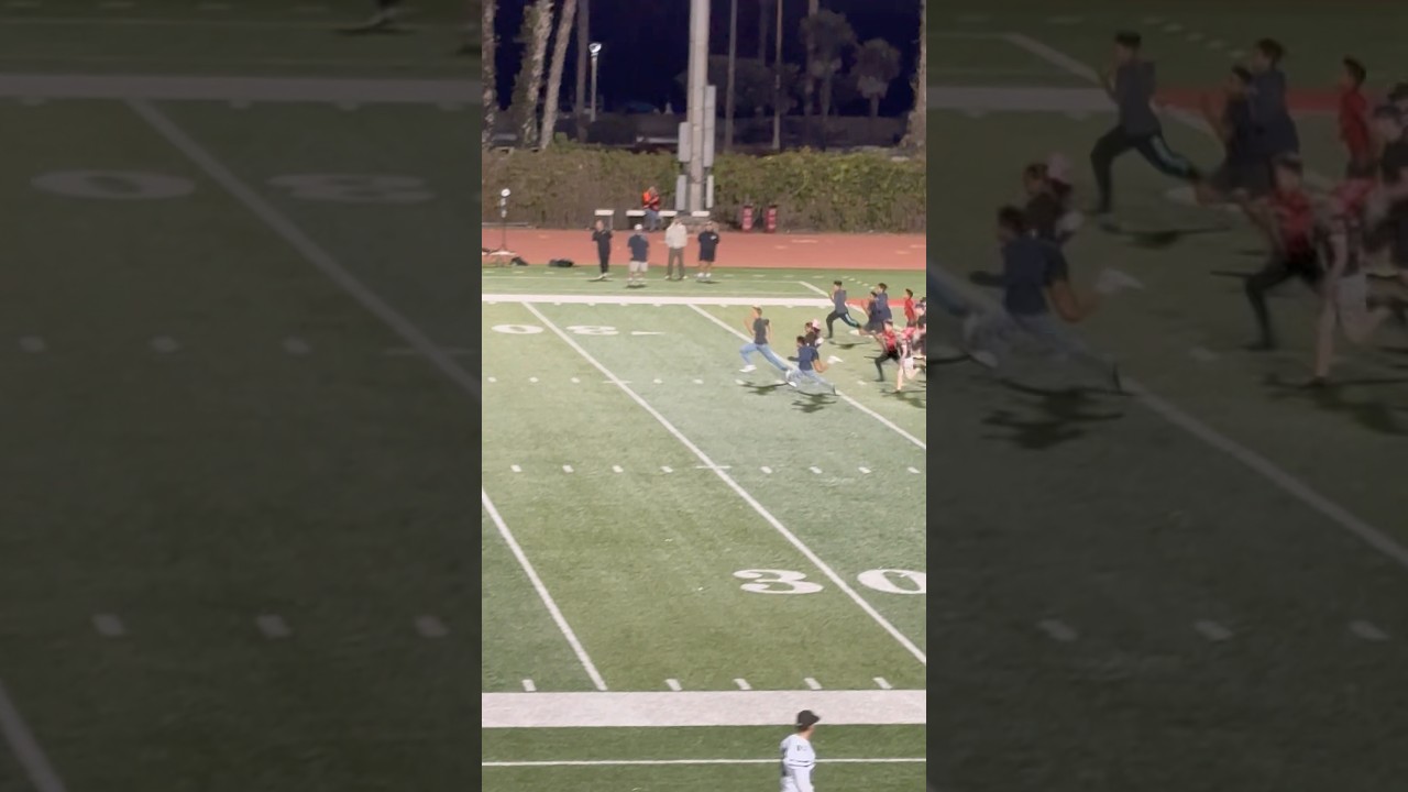 Nephew mogs false starters at the half-time 100 yard dash. #sprinting