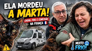 FRIO Inesperado, Atacou a Marta, Um roteiro Incrível na França, de autocaravana na Europa.