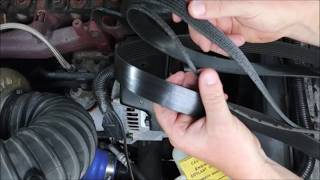 How To Replace The Serpentine Belt On A 5.9 Cummins