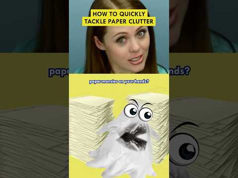 How to Quickly Tackle Paper Clutter #adhd #productivity #tips