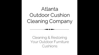 We love cleaning outdoor patio cushions!