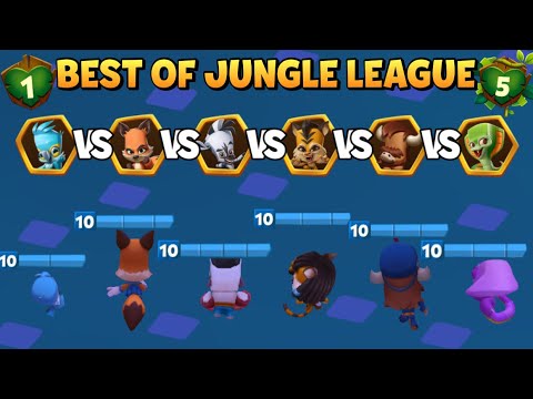 WHO IS THE BEST CHARACTER OF JUNGLE LEAGUE? (1-5) | JUNGLE OLYMPICS | Zooba