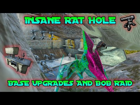 Upgrading Our New Rat hole - Base Upgrades and BOB RAID | Ark Small Tribes Unofficial PvP