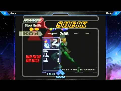 EVO 2013 SSBM Pools A61 - Reno (Sheik) vs Neon (Falco/Peach)