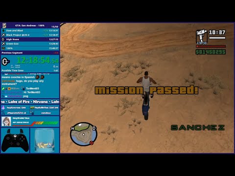 GTA San Andreas 100% Las Venturas Speedrun - Hugo_One Twitch Stream - 12/19/2019
