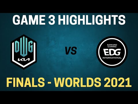 DK vs EDG Highlights - Game 3 - Finals - Worlds 2021