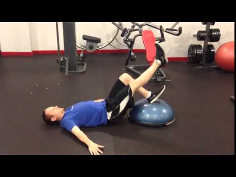 BOSU Single Leg Hip Thrust