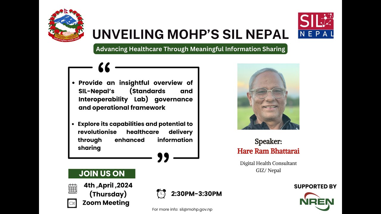 Hare Ram Bhattarai, Digital Health Consultant, GIZ Nepal
