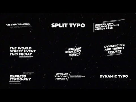 Apple Motion Template: Dynamic Kinetic Typography