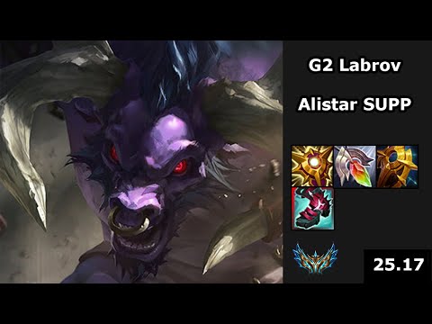 G2 Labrov (Alistar) vs (Gragas) - LEC Playoff training arc - EUW Challenger - Patch 25.17