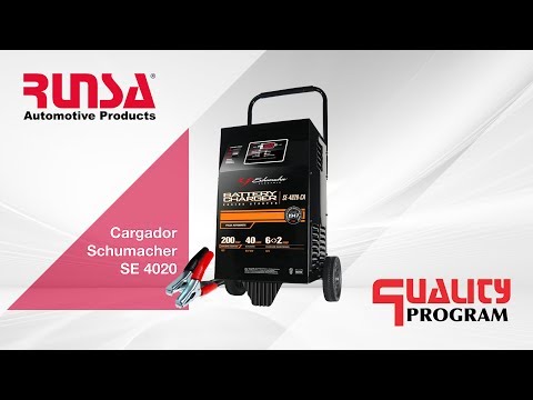 ¿Cómo funciona el cargador de baterías Schumacher SE 4020?