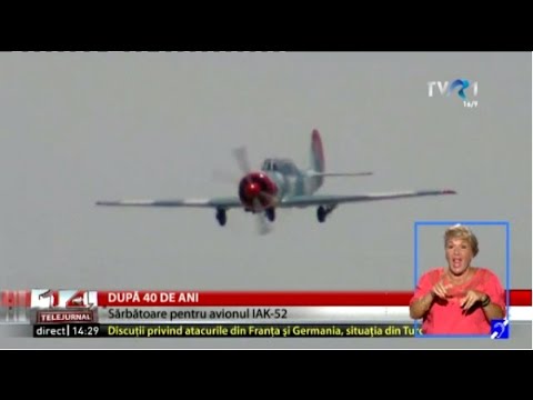 40 de ani de la fabricarea primului avion IAK-52 la Aerostar Bacău