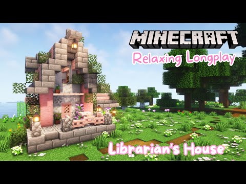 Ultimate Cherry Blossom Librarian's House Build - Relaxation Guaranteed!