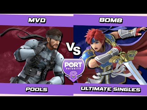 Port 6 Pools - MVD (Snake) Vs. Bomb (Roy) SSBU Ultimate Tournament