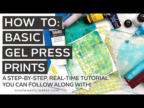 How to: Basic Gel Press Prints | Card Making, Mixed Media & Craft Techniques