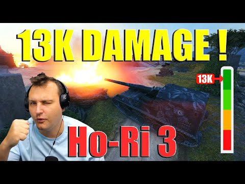 Record-Breaking Performance: 13K Damage with HO-RI 3! | World of Tanks
