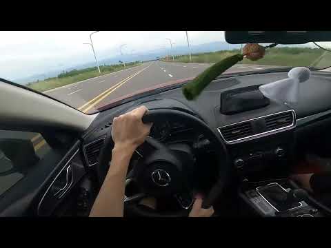 2017 Mazda 3 Emergency lane change test 75mph/120kph ESC TEST マツダ 3 アクセラ 回避テスト