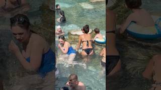☀️Magic Of The Pamukkale Turkey Fun -Hot Day⛱️ #pamukkale #cleopatra #swimming