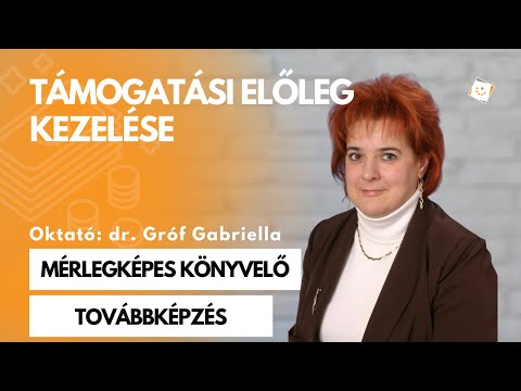 Támogatási előleg kezelése