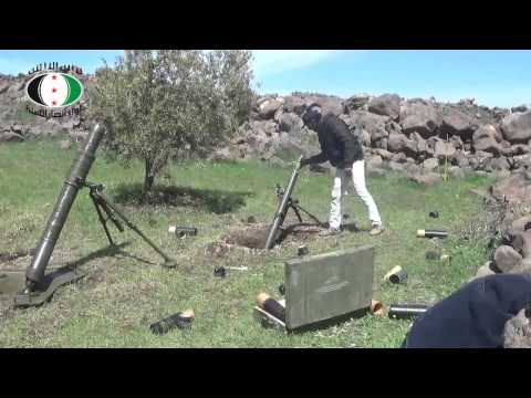 استهداف مقرات النظام من قبل لواء أنصار السنة بقذائف الهاون ضمن معركة السيطرة على جدية في ريف درعا