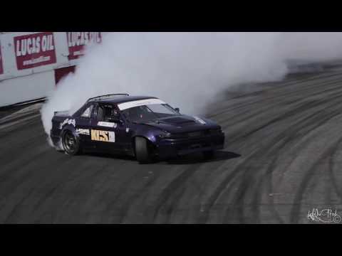Martin Langlois Leading Simon Shaffner - Formula Drift Canada World 2015