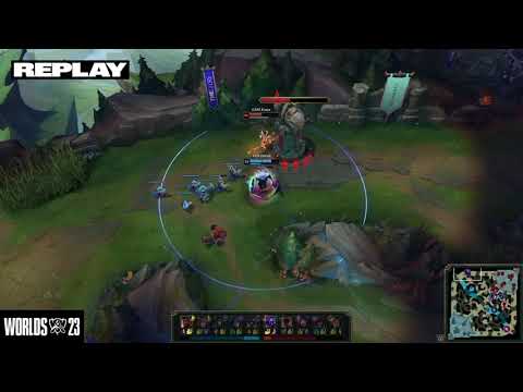 GEN Doran Solokill GAM Kiaya - K'SANTE vs JAX - GEN vs GAM - WORLDS 2023