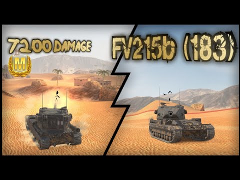 FV215b (183) 7200 damage! #worldoftanksblitz #wotblitz #wotb #worldoftanks #wot