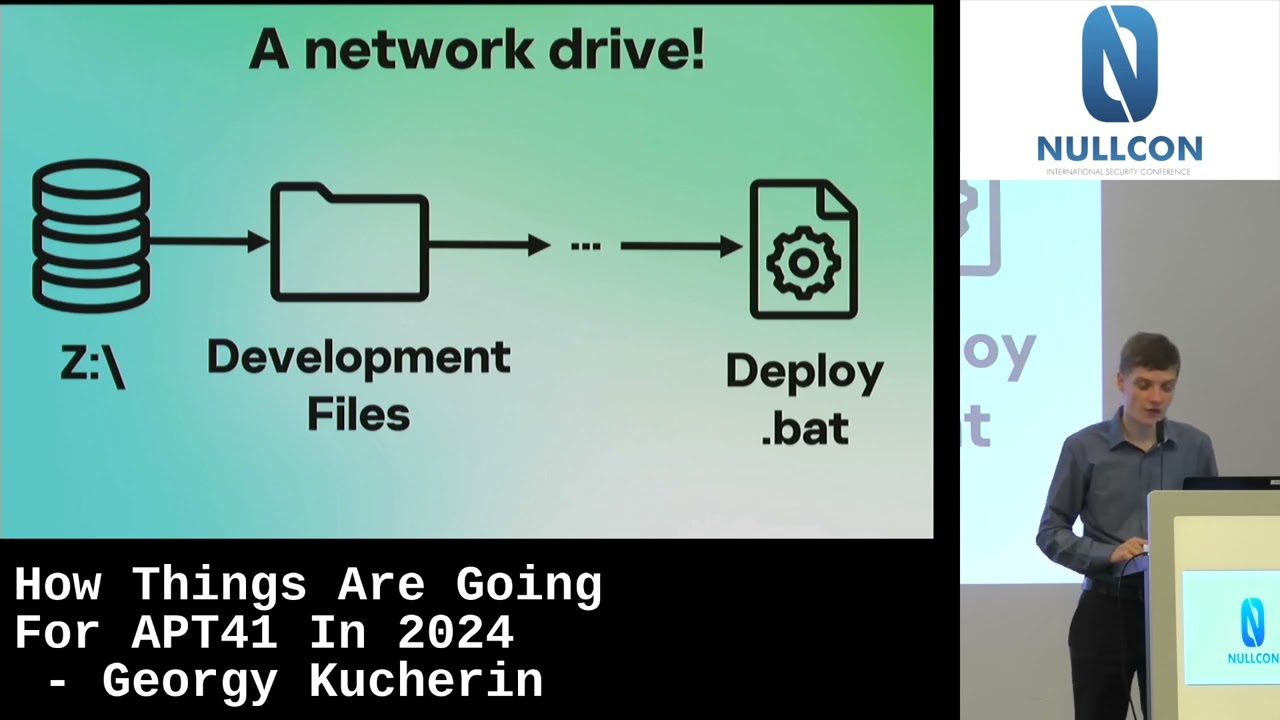Nullcon Berlin 2024 | How Things Are Going For APT41 In 2024 - Georgy Kucherin