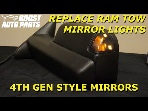 Replace or Upgrade Dodge Ram Tow Mirror Lights (Fourth Gen Style Mirrors)