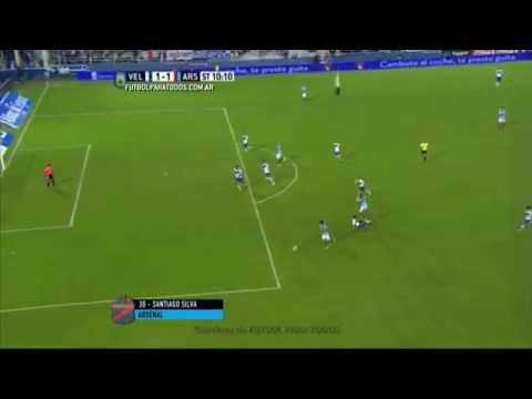 Gol de Santiago Silva  Vélez 1-1 Arsenal