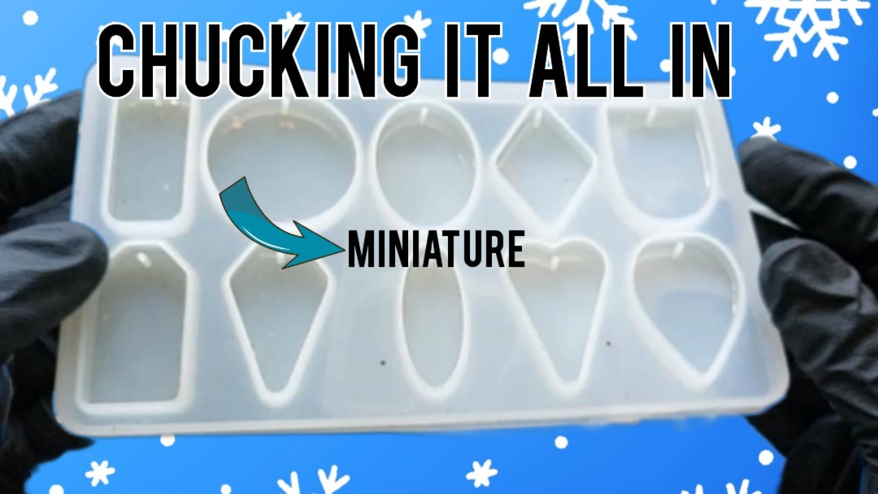 Will this RESIN ART work ? Can we 'CHUCK IT ALL IN' a tiny mould?