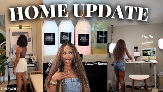WEEKLY VLOG: Home Organisation, Minimalist Laundry Room, I got New Braids, Unboxing