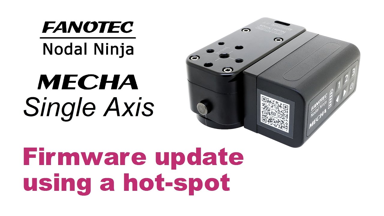 Firmware Update Using a Hotspot – Single-Axis MECHA