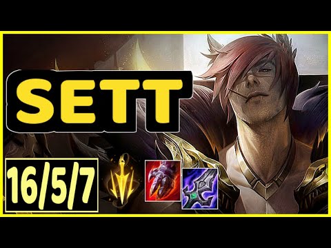 SETT - Sett vs Akali (MID) 16/5/7 KDA Solo carry Patch13.3